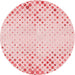 Square Patterned Light Rose Pink Rug, pat755rd