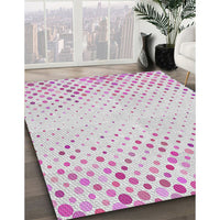 Patterned Off-White Novelty Rug, pat755