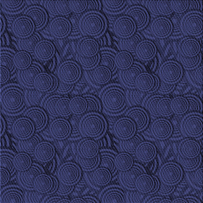 Round Machine Washable Transitional Night Blue Rug, wshpat756blu