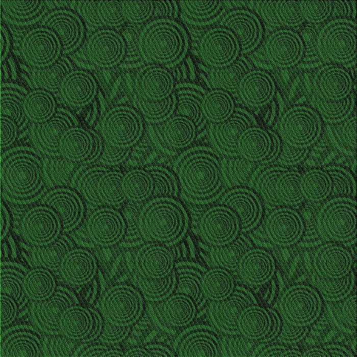 Round Patterned Green Rug, pat756grn