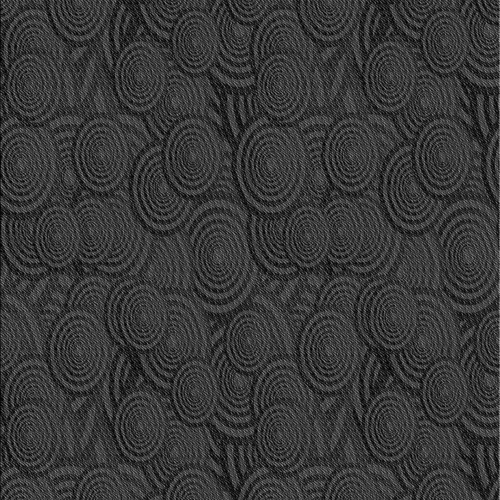 Patterned Midnight Gray Rug, pat756gry