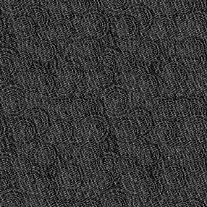 Round Machine Washable Transitional Midnight Gray Rug, wshpat756gry