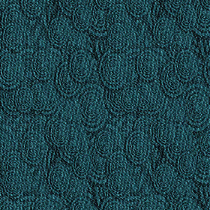 Patterned Dark Cyan Green Rug, pat756lblu