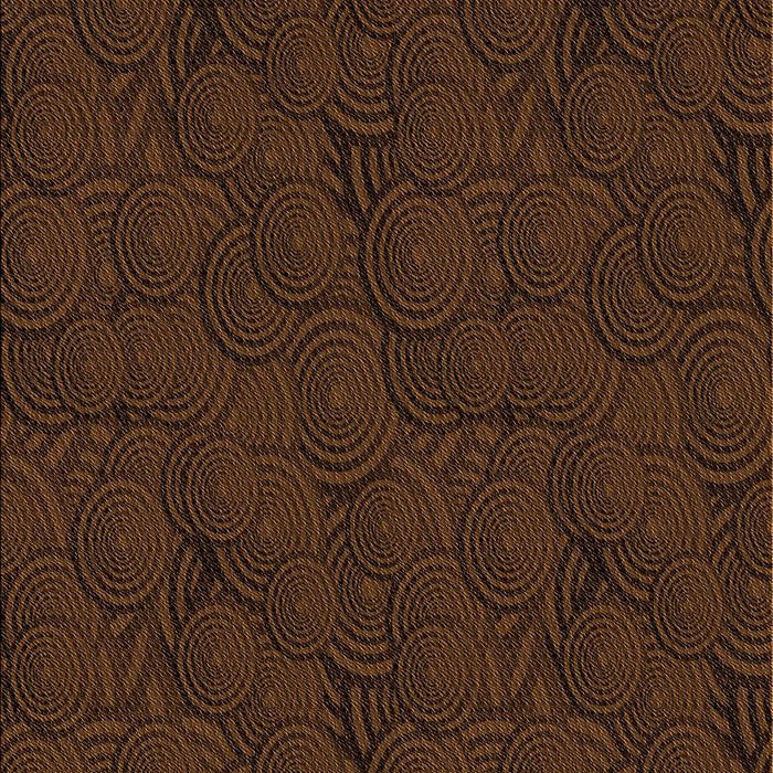 Patterned Saddle Brown Rug, pat756org