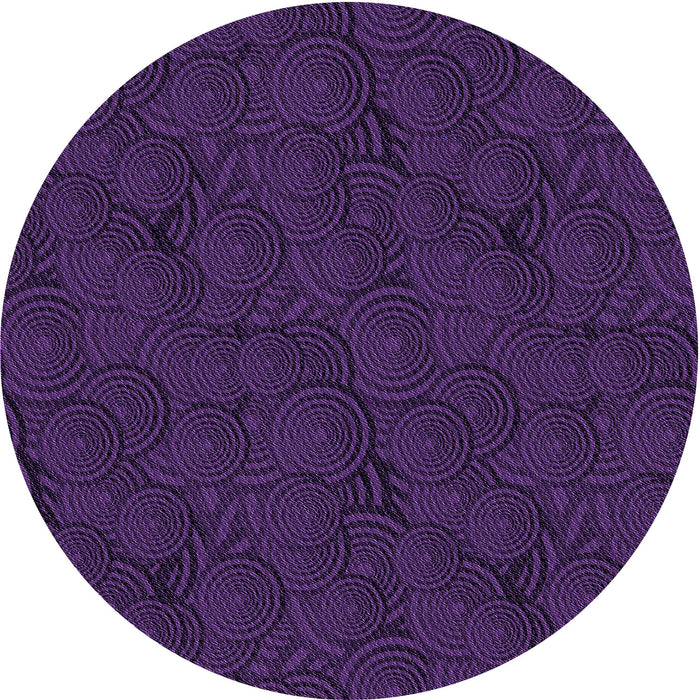 Square Machine Washable Transitional Deep Purple Rug in a Living Room, wshpat756pur