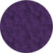 Square Patterned Deep Purple Rug, pat756pur