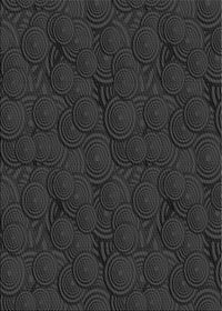 Machine Washable Transitional Carbon Gray Rug, wshpat756