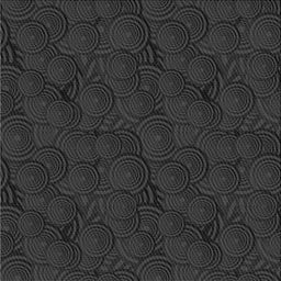 Square Patterned Carbon Gray Novelty Rug, pat756