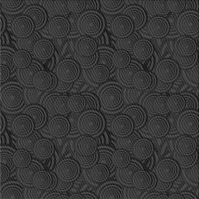 Square Patterned Carbon Gray Novelty Rug, pat756