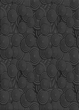 Patterned Carbon Gray Novelty Rug, pat756