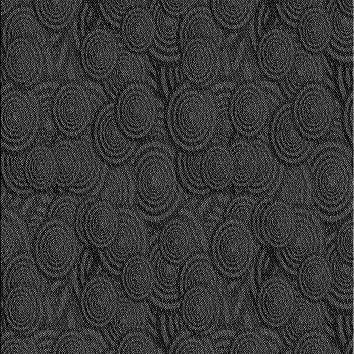Patterned Carbon Gray Novelty Rug, pat756