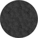 Sideview of Patterned Carbon Gray Novelty Rug, pat756