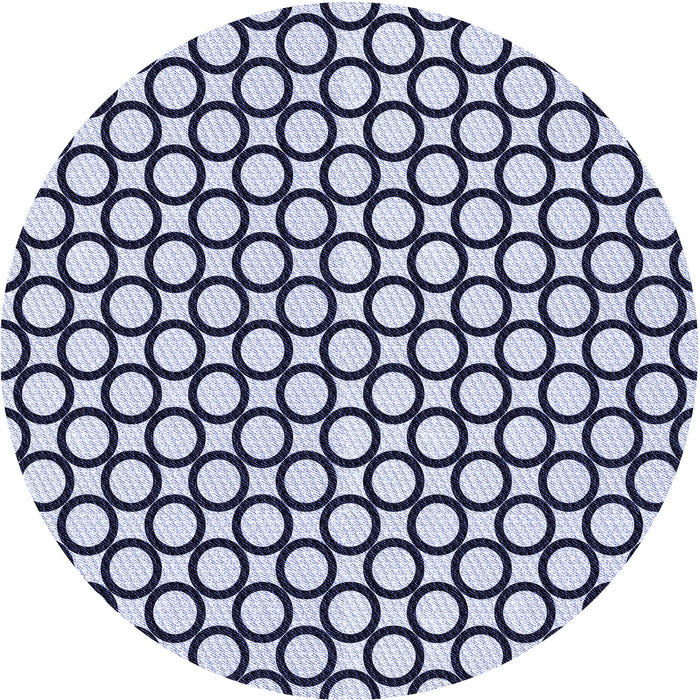 Square Patterned Blue Rug, pat757blu