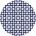 Square Patterned Blue Rug, pat757blu