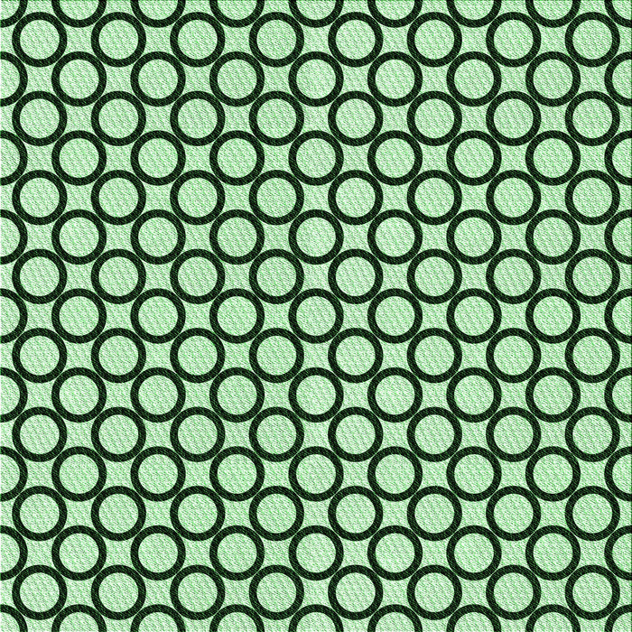 Round Machine Washable Transitional Medium Forest Green Rug, wshpat757grn