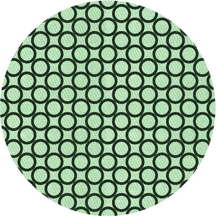 Square Patterned Medium Forest Green Rug, pat757grn
