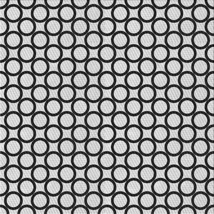 Round Machine Washable Transitional Light Black Rug, wshpat757gry