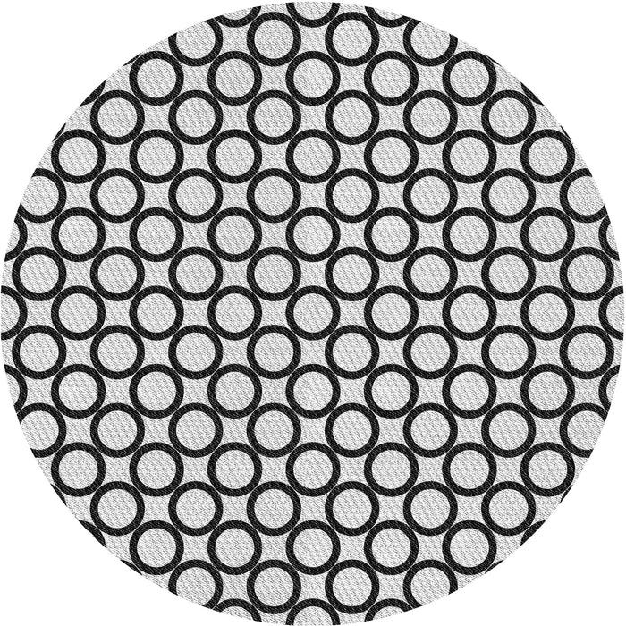 Square Machine Washable Transitional Light Black Rug in a Living Room, wshpat757gry