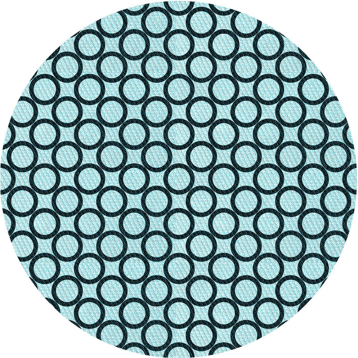 Square Machine Washable Transitional Medium Teal Green Rug in a Living Room, wshpat757lblu