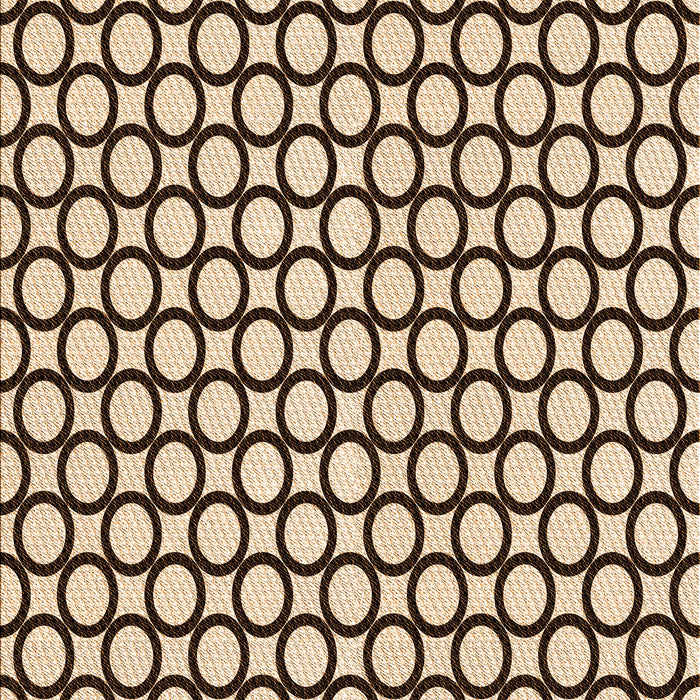 Patterned Deep Peach Orange Rug, pat757org