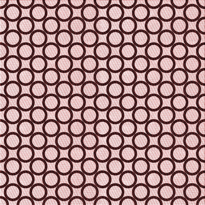 Round Patterned Pink Rug, pat757rd