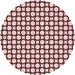 Square Patterned Pink Rug, pat757rd