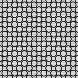 Square Patterned Platinum Gray Novelty Rug, pat757