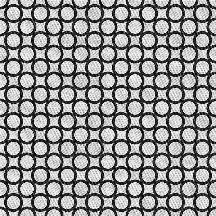 Square Patterned Platinum Gray Novelty Rug, pat757