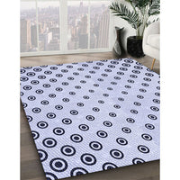 Patterned Lavender Blue Rug, pat758blu