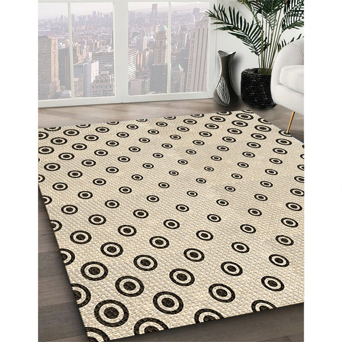 Patterned Moccasin Beige Rug in Family Room, pat758brn