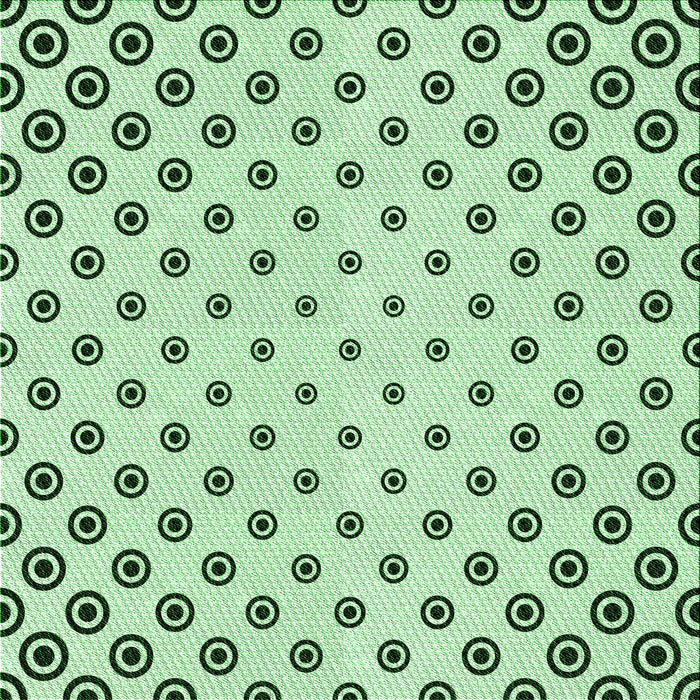 Round Machine Washable Transitional Mint Green Rug, wshpat758grn