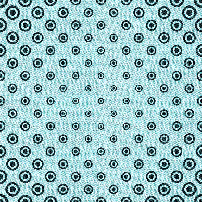 Round Patterned Seafoam Green Rug, pat758lblu