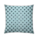 Front View of Patterned Square Seafoam Green Throw Pillow, 18 inch by 18 inch, pwpat758lblu