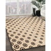 Machine Washable Transitional Copper Brown Rug in a Family Room, wshpat758org