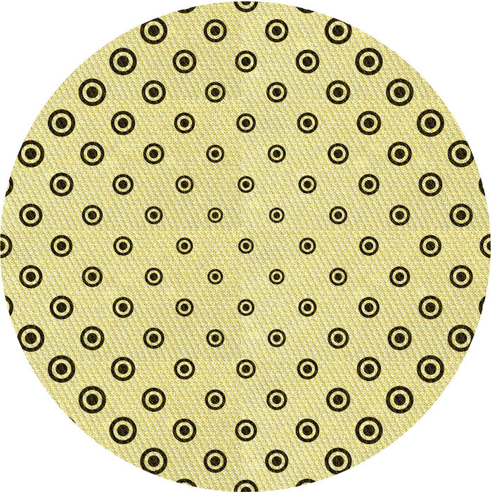 Square Machine Washable Transitional Sun Yellow Rug in a Living Room, wshpat758yw