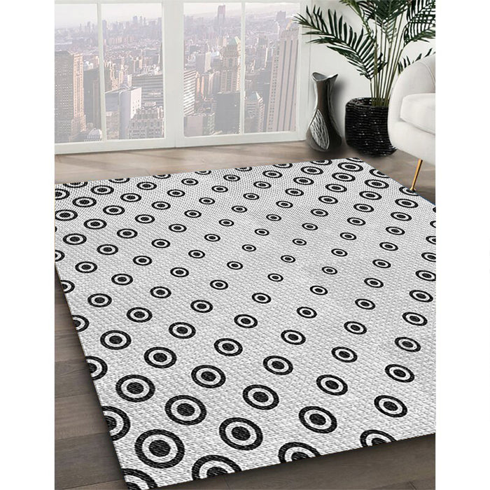 Machine Washable Transitional White Smoke Rug in a Family Room, wshpat758