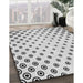 Patterned Off-White Novelty Rug in Family Room, pat758