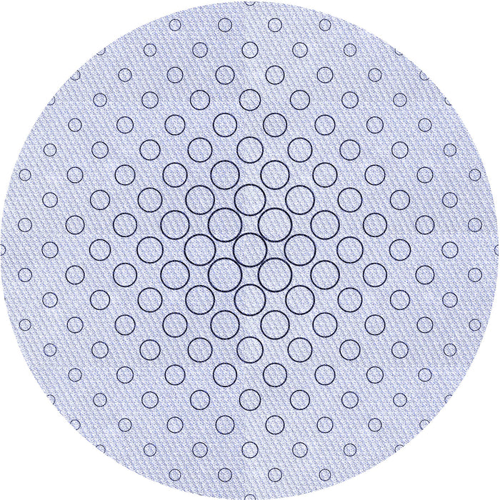 Square Patterned Denim Blue Rug, pat759blu