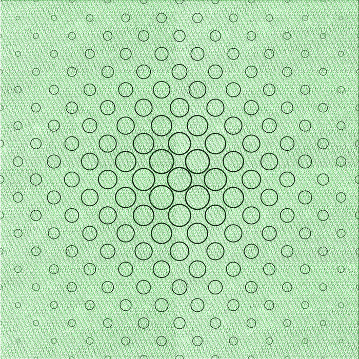 Round Patterned Mint Green Rug, pat759grn