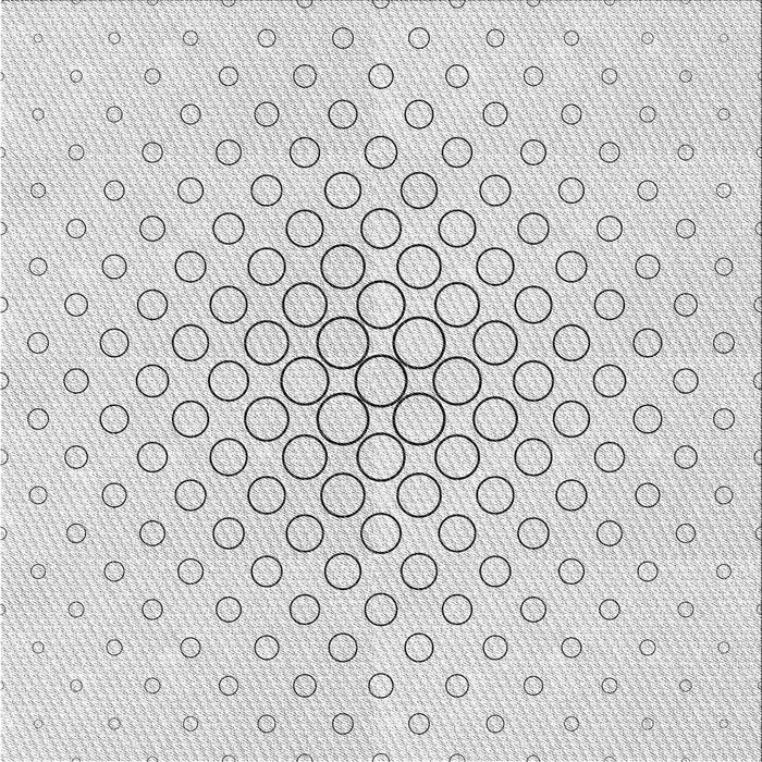 Round Machine Washable Transitional Platinum Gray Rug, wshpat759gry