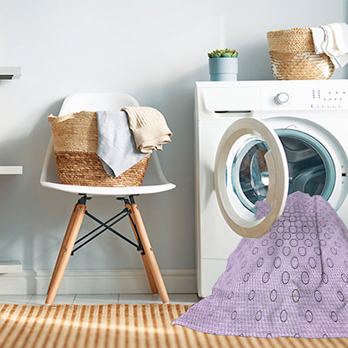 Machine Washable Transitional Bright Lilac Purple Rug in a Washing Machine, wshpat759pur