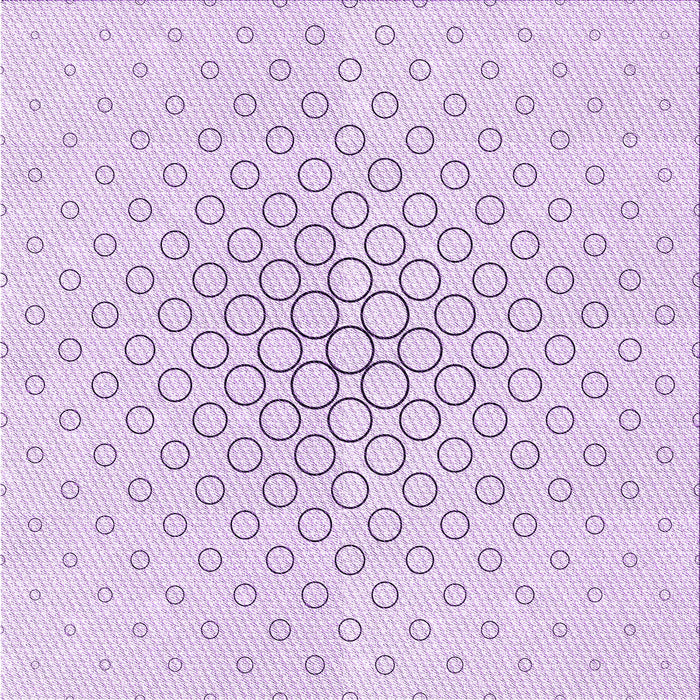 Round Machine Washable Transitional Bright Lilac Purple Rug, wshpat759pur