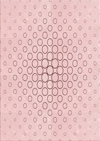 Machine Washable Transitional Light Coral Pink Rug, wshpat759rd