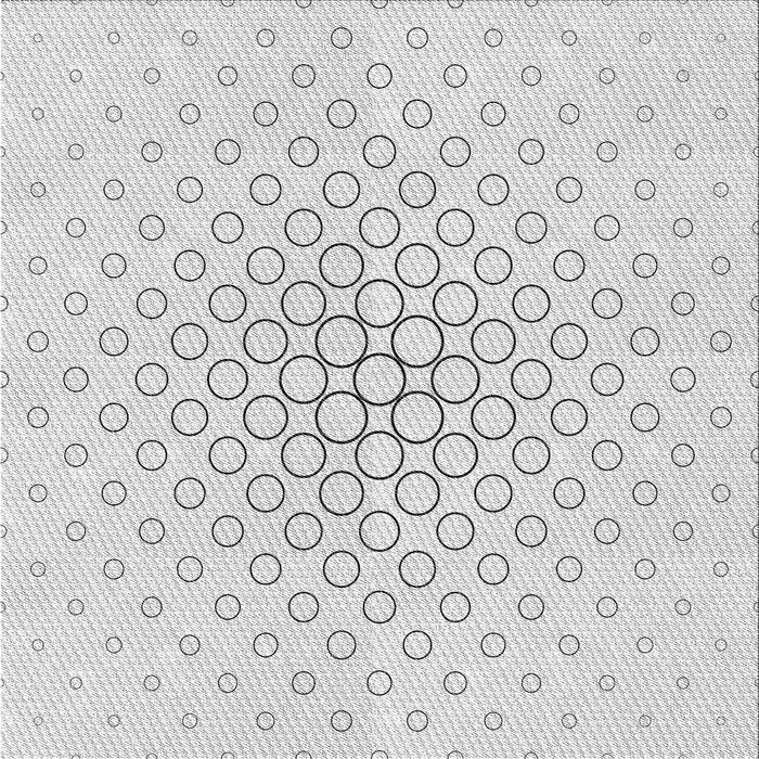 Square Patterned Dark Gray Novelty Rug, pat759