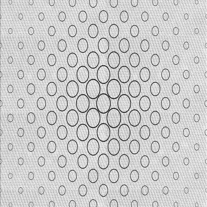 Patterned Dark Gray Novelty Rug, pat759