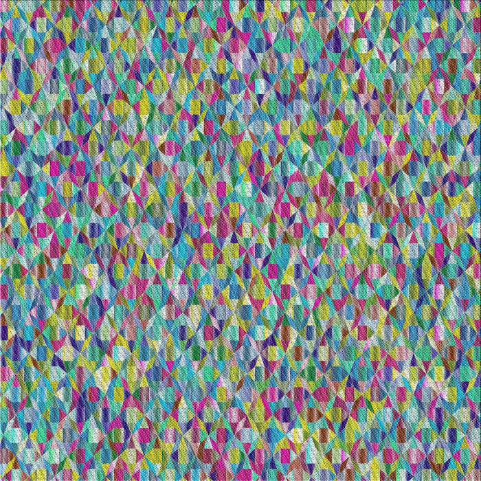 Square Patterned Blue Green Modern Rug, pat75