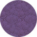 Square Patterned Purple Rug, pat760blu
