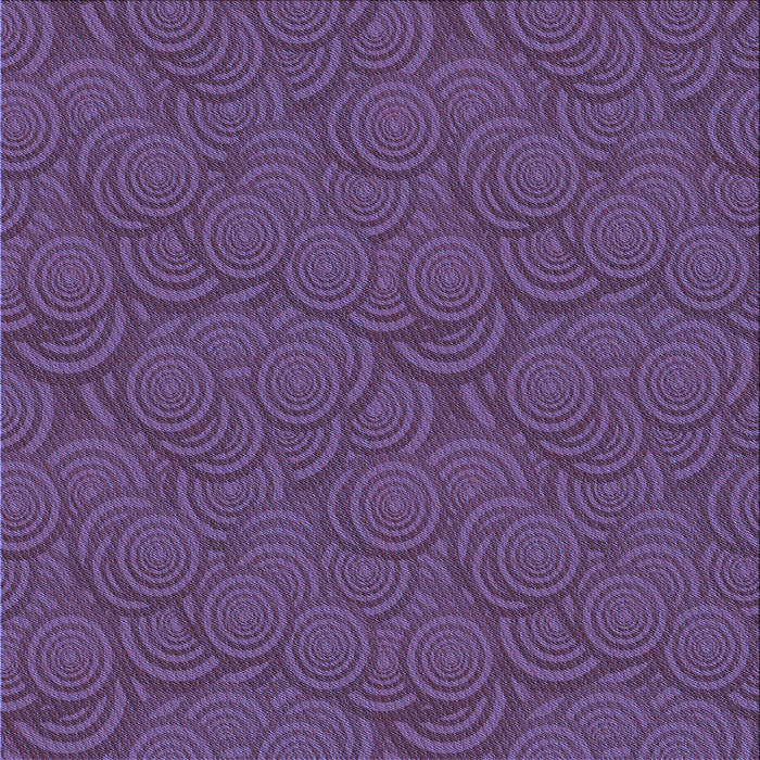 Round Patterned Purple Rug, pat760blu
