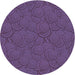 Square Machine Washable Transitional Purple Rug in a Living Room, wshpat760blu