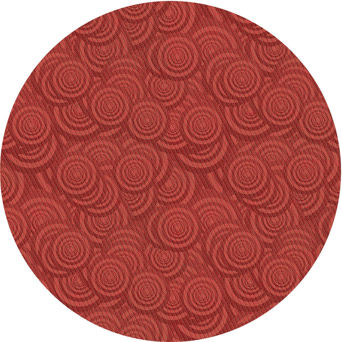 Square Patterned Red Rug, pat760brn